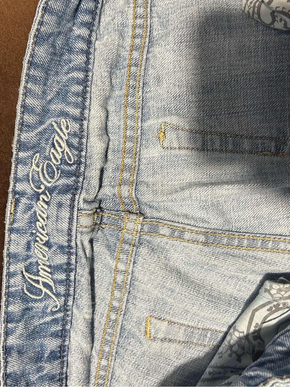 American Eagle Outfitters Light Wash Straight Leg Jeans
